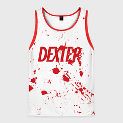 Мужская майка без рукавов Dexter logo Декстер брызги крови