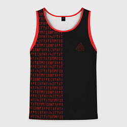 Мужская майка без рукавов ВАЛЬКНУТ РУНИЧЕСКИЙ АЛФАВИТ
