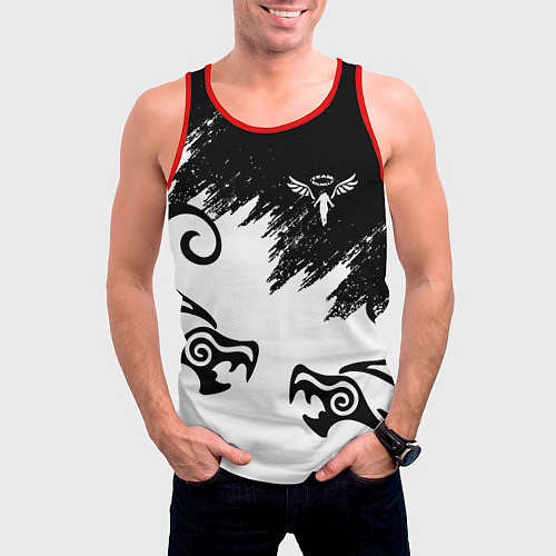 Мужская майка без рукавов ТОКИЙСКИЕ МСТИТЕЛИ ВАЛЬГАЛЛА / 3D-Красный – фото 3