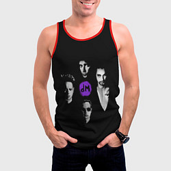 Майка-безрукавка мужская Depeche mode band, цвет: 3D-красный — фото 2