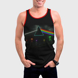 Майка-безрукавка мужская ПИНК ФЛОЙД PINK FLOYD LOGO, цвет: 3D-красный — фото 2