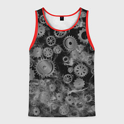 Мужская майка без рукавов Механизм и дым, стимпанк