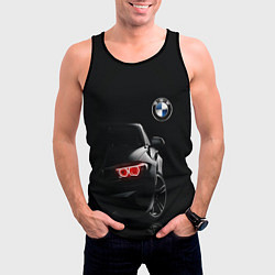 Майка-безрукавка мужская BMW МИНИМЛ, цвет: 3D-черный — фото 2