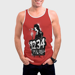 Майка-безрукавка мужская Dee Dee Ramone, цвет: 3D-белый — фото 2