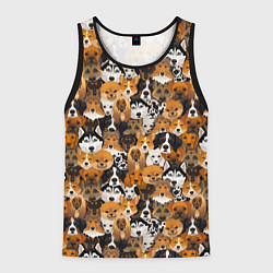 Мужская майка без рукавов Разные Собаки