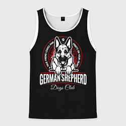Мужская майка без рукавов Немецкая Овчарка German Shepherd -1