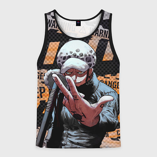 Мужская майка без рукавов Трафальгар Ло особо опасен / 3D-Черный – фото 1