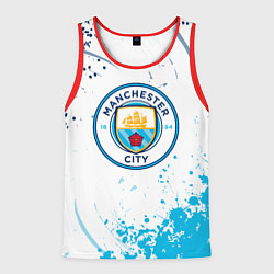 Майка-безрукавка мужская Manchester City - Футбольный клуб, цвет: 3D-красный