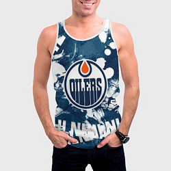 Майка-безрукавка мужская Эдмонтон Ойлерз Edmonton Oilers, цвет: 3D-белый — фото 2