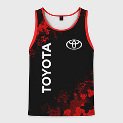 Мужская майка без рукавов TOYOTA MILITARY PIXEL BLACK RED