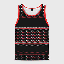 Мужская майка без рукавов НОВОГОДНИЙ ПАТТЕРН SWEATER