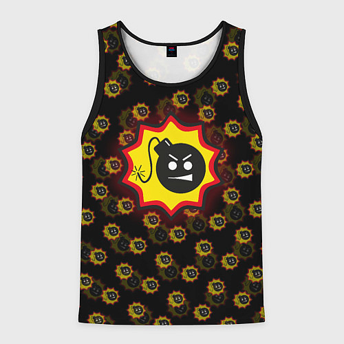 Мужская майка без рукавов Bomb Pattern Serious Sam / 3D-Черный – фото 1