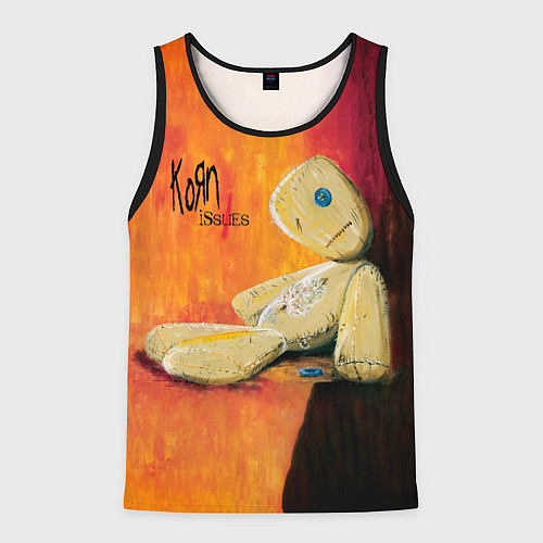 Мужская майка без рукавов Issues - Korn / 3D-Черный – фото 1