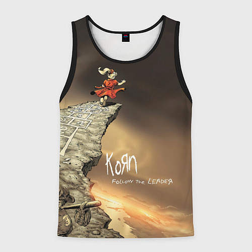 Мужская майка без рукавов Follow the Leader - Korn / 3D-Черный – фото 1