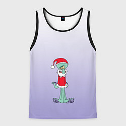 Майка-безрукавка мужская Дед Морти Санта мороз, цвет: 3D-черный