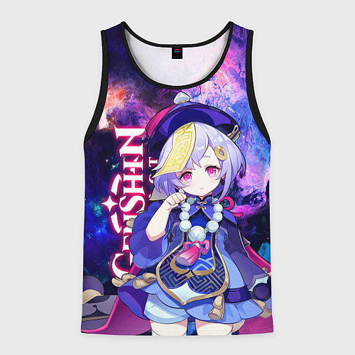 Мужская майка без рукавов КИКИ, GENSHIN IMPACT SPACE ГАЛАКТИКА / 3D-Черный – фото 1