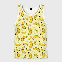 Майка-безрукавка мужская Банановый Бум, цвет: 3D-белый