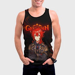 Майка-безрукавка мужская GENSHIN IMPACT ГЕНШИН ИМПАКТ ДИЛЮК, цвет: 3D-черный — фото 2