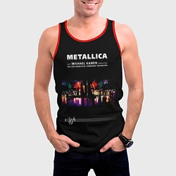 Майка-безрукавка мужская Metallica S и M, цвет: 3D-красный — фото 2