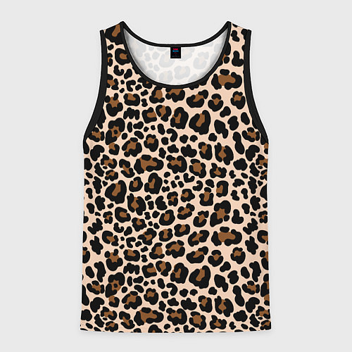 Мужская майка без рукавов Леопардовые Пятна / 3D-Черный – фото 1