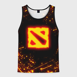 Мужская майка без рукавов DOTA 2 FIRE LOGO ДОТА 2 ОГНЕННЫЙ ЛОГО