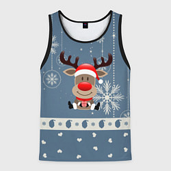 Мужская майка без рукавов New Years Deer