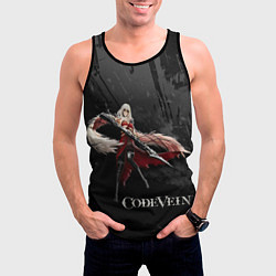 Майка-безрукавка мужская Ева Ру Code Vein, цвет: 3D-черный — фото 2