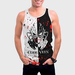 Майка-безрукавка мужская Code Vein Logo, цвет: 3D-белый — фото 2