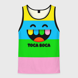 Майка-безрукавка мужская Toca Boca Logo Тока Бока, цвет: 3D-черный