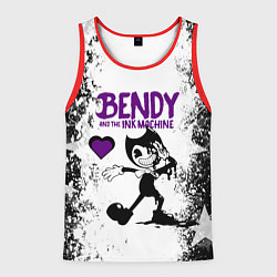 Майка-безрукавка мужская HEART BENDY AND THE INK MACHINE, цвет: 3D-красный