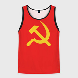 Майка-безрукавка мужская Красный Советский союз, цвет: 3D-черный