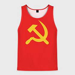 Майка-безрукавка мужская Красный Советский союз, цвет: 3D-красный