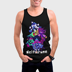 Майка-безрукавка мужская DELTARUNE РУНА ДЕЛЬТА ГЕРОИ ИГРЫ, цвет: 3D-черный — фото 2