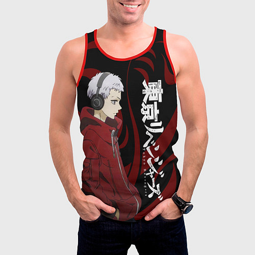 Мужская майка без рукавов ТАКАШИ МИЦУЯ ТОСВА / 3D-Красный – фото 3