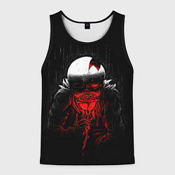 Мужская майка без рукавов UNDERTALE SANS BLOOD ROSE