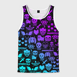 Мужская майка без рукавов UNDERTALE NEON PATTERN УЗОР