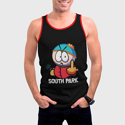 Майка-безрукавка мужская Южный парк Эрик South Park, цвет: 3D-красный — фото 2