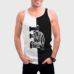 Майка-безрукавка мужская BJJ, цвет: 3D-белый — фото 2