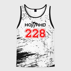 Майка-безрукавка мужская 228 - Гранж, цвет: 3D-черный
