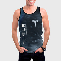 Майка-безрукавка мужская TESLA Pro Racing Пламя, цвет: 3D-черный — фото 2