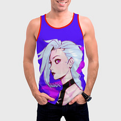 Майка-безрукавка мужская League Of Legends Jinx неон, цвет: 3D-красный — фото 2