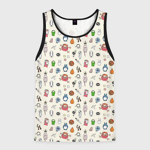 Мужская майка без рукавов Ghibli Аll / 3D-Черный – фото 1