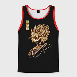 Мужская майка без рукавов Гоку неоновый Dragon Ball