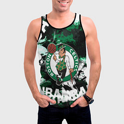 Майка-безрукавка мужская Бостон Селтикс , Boston Celtics, цвет: 3D-черный — фото 2