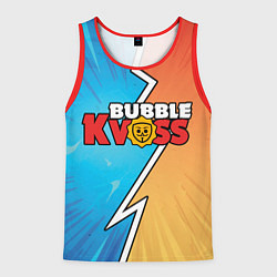 Майка-безрукавка мужская Бабл квас поп узор, цвет: 3D-красный