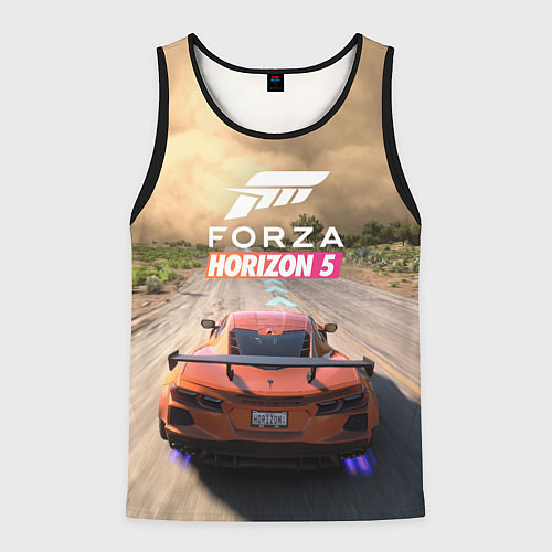 Мужская майка без рукавов Forza Horizon 5 Игра / 3D-Черный – фото 1