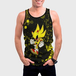 Майка-безрукавка мужская SONIC EXE Краски, цвет: 3D-черный — фото 2