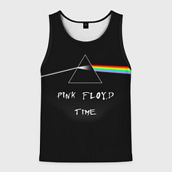 Майка-безрукавка мужская PINK FLOYD TIME ПИНК ФЛОЙД ЛОГОТИП, цвет: 3D-черный