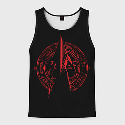Майка-безрукавка мужская Пиромидоголовый, цвет: 3D-черный