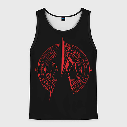 Мужская майка без рукавов Пиромидоголовый / 3D-Черный – фото 1